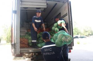 Запорожские спасатели сопровождают гуманитарную помощь в Донецкую область