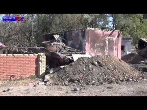Разрушенное село Новосветловка после освобождения от украинских войск