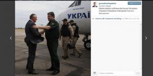 Порошенко приехал с рабочим визитом в Запорожье