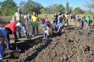 Около 500 запорожцев  копали окопы в районе Матвеевки