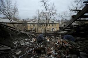 Two civilians were killed by shelling in the eastern Ukraine