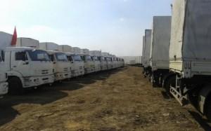 На украинской границе столпилась десятая колонна с гумпомощью из РФ