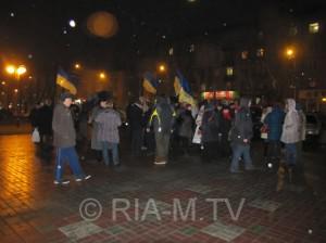 В Мелитополе тоже почтили память героев Майдана