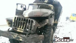 Украинский военный грузовик врезался в школьный автобус в Сумской области