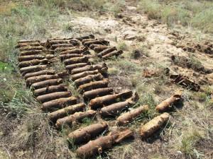 Запорожские дачники обнаружили в земле 30 боеприпасов