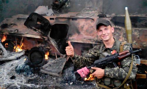 У Саханки атакована колонна карательного батальона «Донбасс»