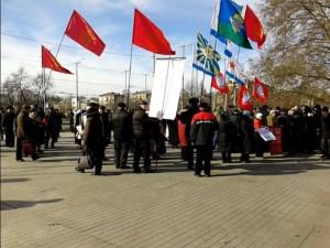 В Запорожье антивоенный митинг закончился без серьезных конфликтов