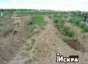 На запорожском кладбище заранее сделали могилы для бойцов АТО