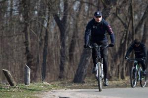 Как Кличко на велосипеде инспектировал Труханов остров