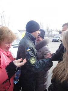 В Бердянск прибыли бойцы из зоны АТО