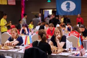 Женская сборная Украины по шахматам разгромила команду Казахстана в матче ЧМ