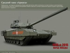 Россия продемонстрировала полное изображение танка Т-14 «Армата»