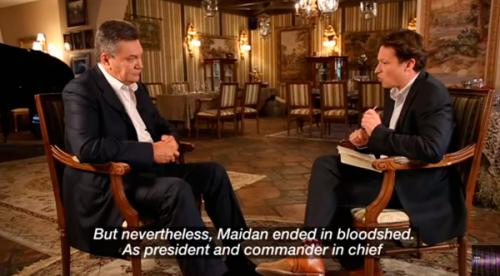 Легитимный президент Украины Виктор Янукович дал интервью каналу BBC