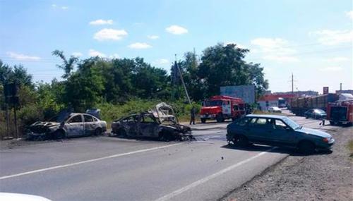 Нацисты в Мукачево уходят, забрав с собой трупы и раненых