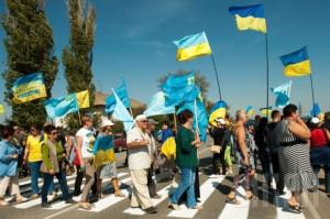 Блокада Крыма: участники акции готовы пускать «гумконвои» в обмен на политзаключенных