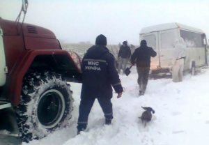 Автотрасса Одесса-Киев закрыта из-за снегопада