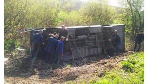 В Хмельницкой области вылетел в кювет рейсовый автобус: 17 пострадавших