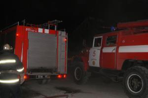 В Запорожье в частном доме дотла сгорела крыша (ФОТО)