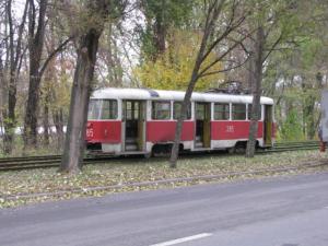 В Запорожье снова горел трамвай